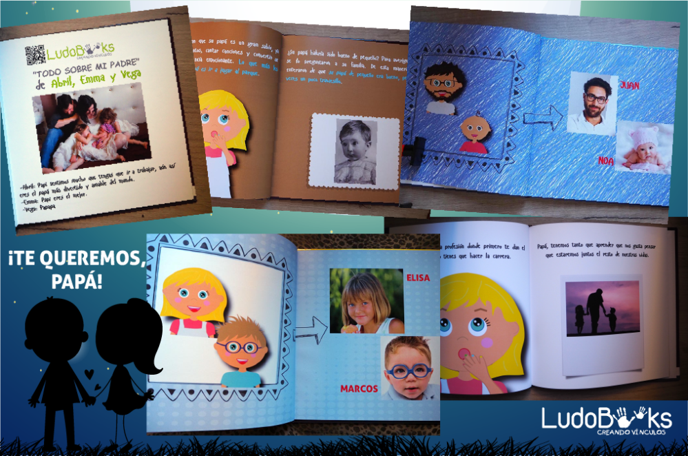 Libro personalizado para papá, con fotos y avatares