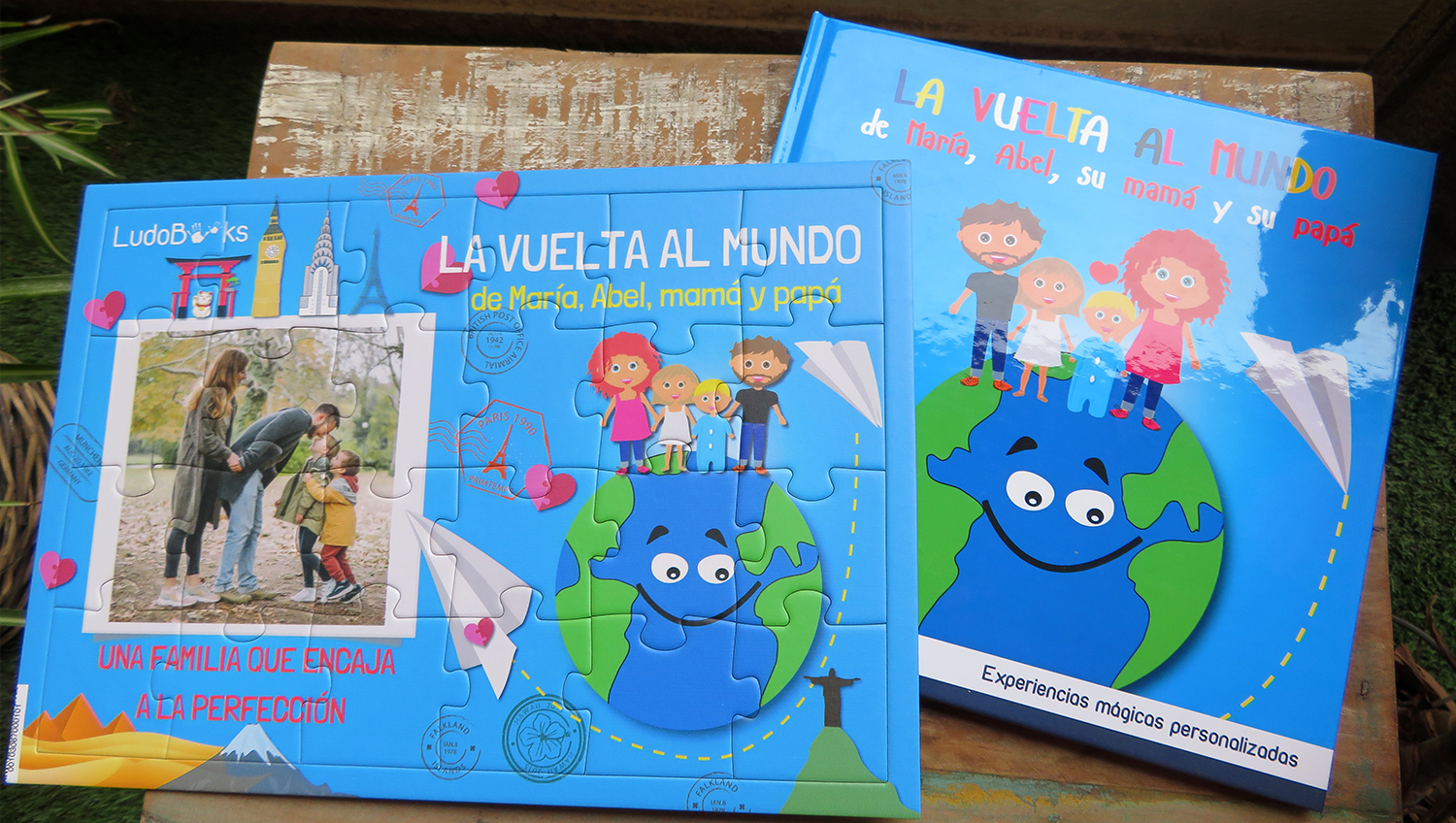 Libros personalizados y puzzles para niños y familia