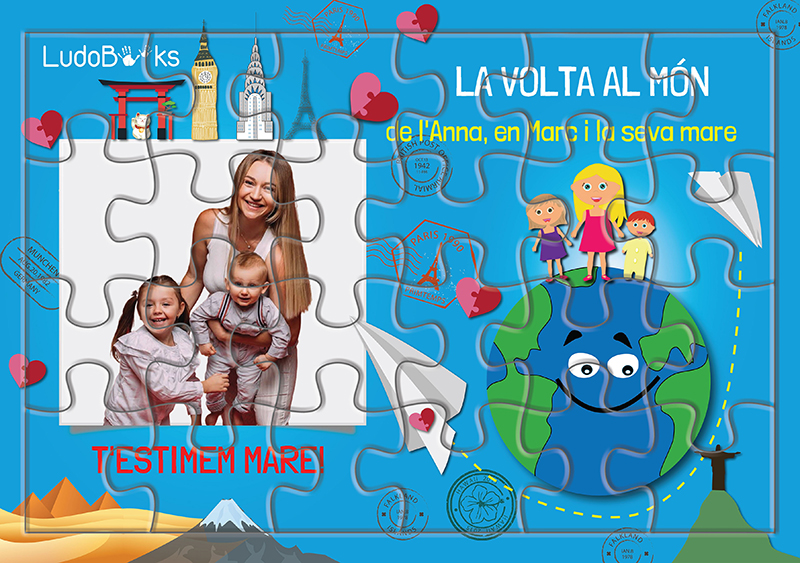 llibre personalitzat per la mare amb el seu puzzle personalitzat