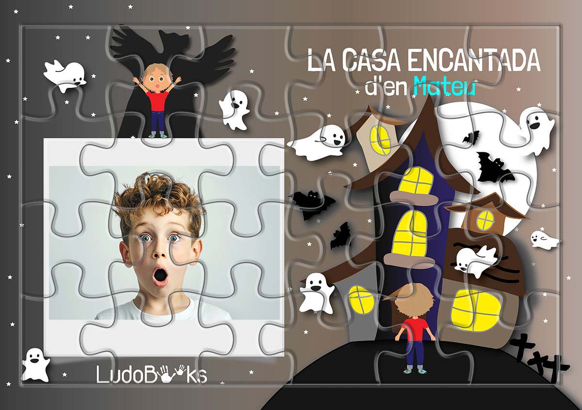 puzle personalitzat per a nens, complement d'un conte personalitzat