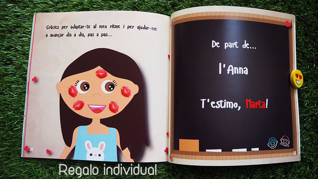 libro personalizado profesora