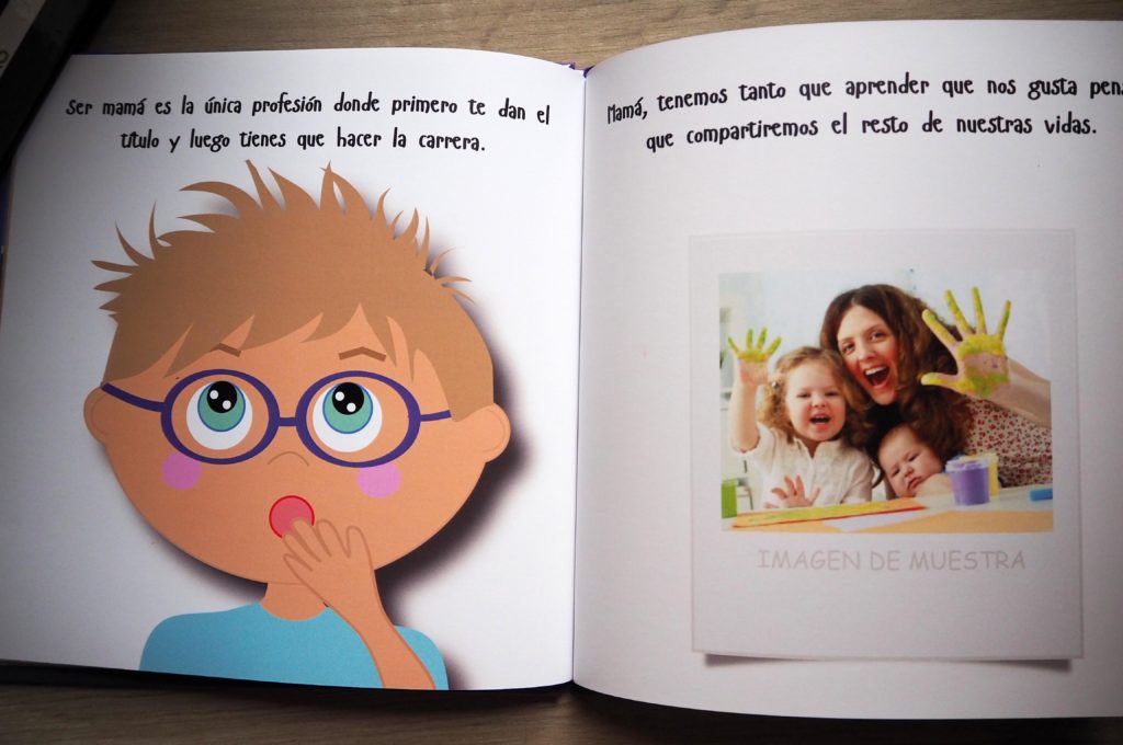 Libro personalizado para mamá con fotos y avatares