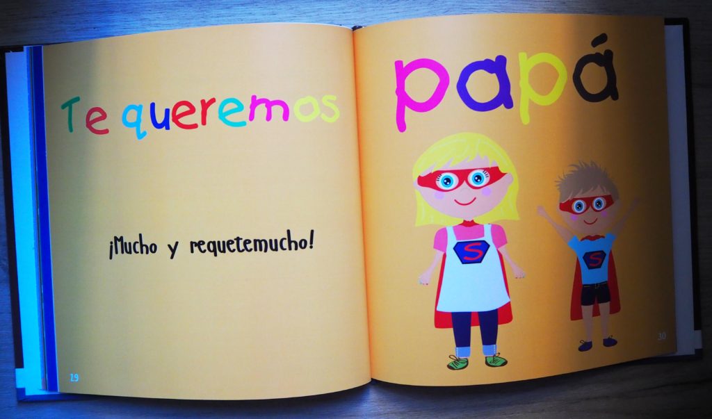 Libro personalizado para papa