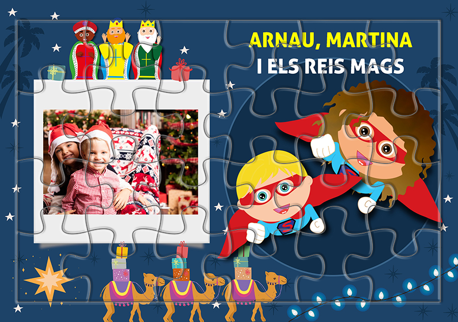 Puzle personalitzat Els Reis Mags