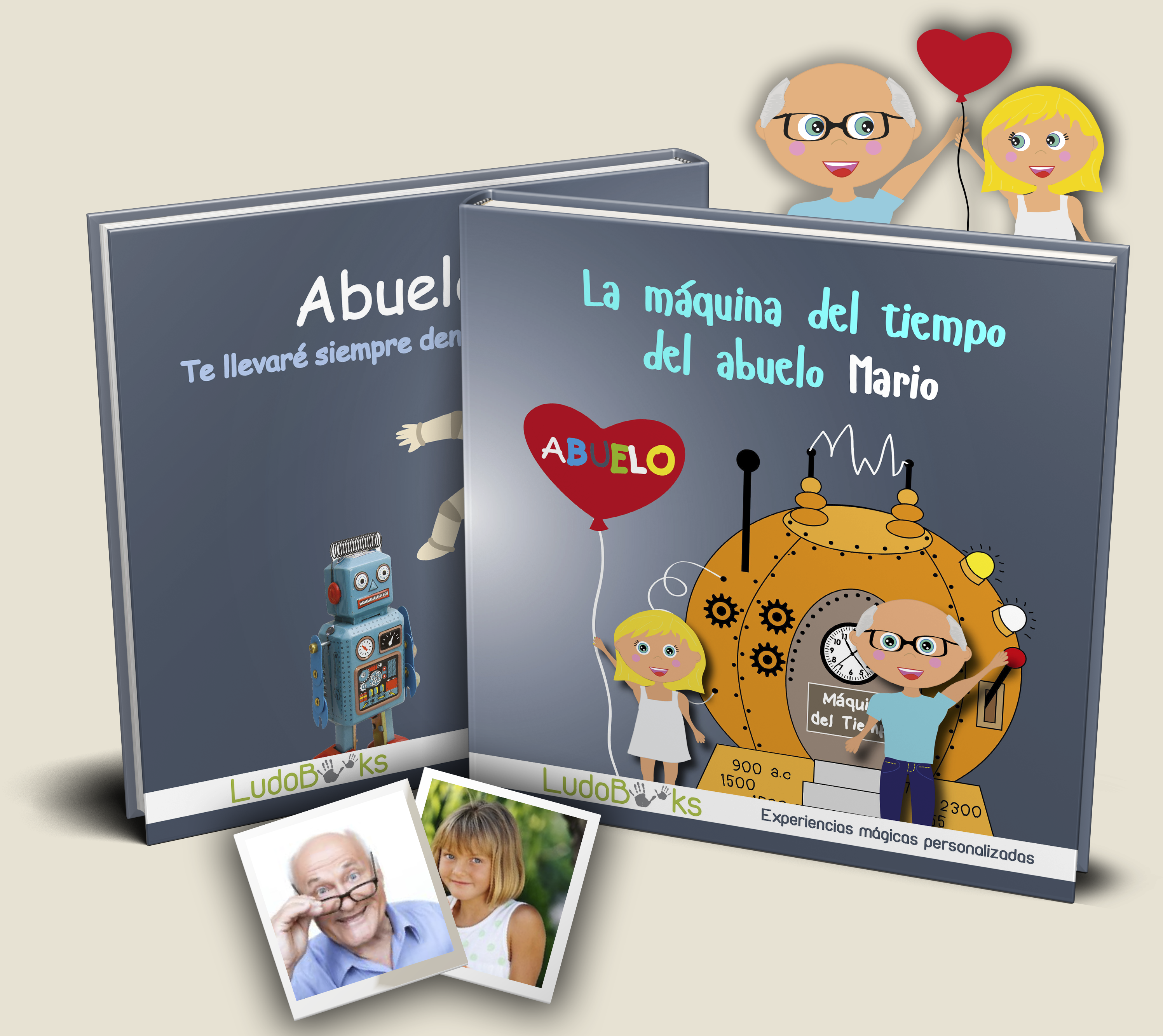 La Máquina Del Tiempo De Mi Abuelo Libro Personalizado Para Abuelos Ludobooks