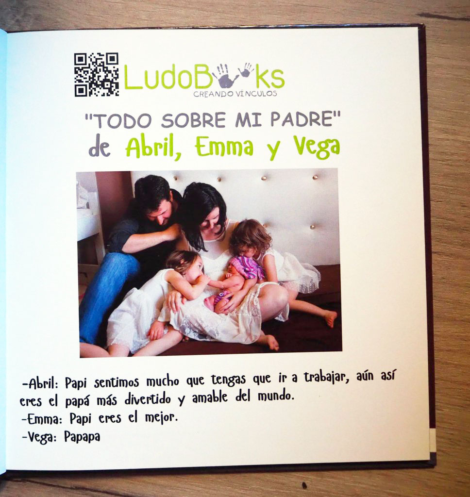 Libro personalizado para papá con dedicatoria y foto