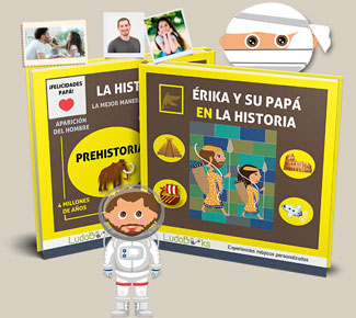 Libro personalizado de papá junto a su hijo o bebé