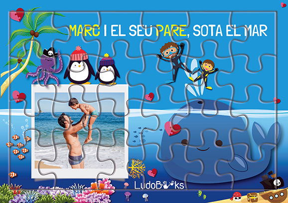 Puzle personalitzat per a regalar al pare
