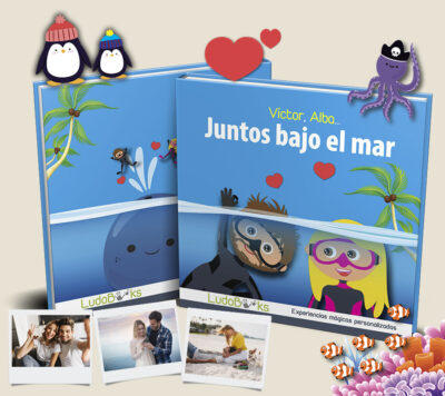 Juntos bajo el mar - Libro personalizado de amor