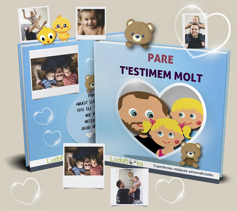 Llibre i puzzle personalitzat Pare t'estimem molt