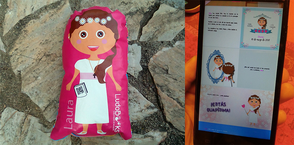 muñeca personalizada de comunión