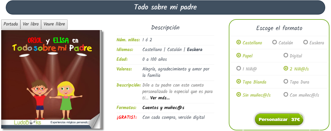 Libros personalizados papás Libros personalizados papás