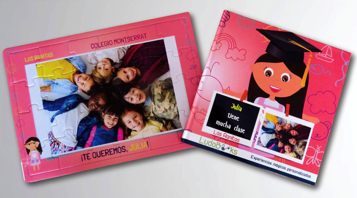 Libro personalizado para profesoras o profesores a fin de curso