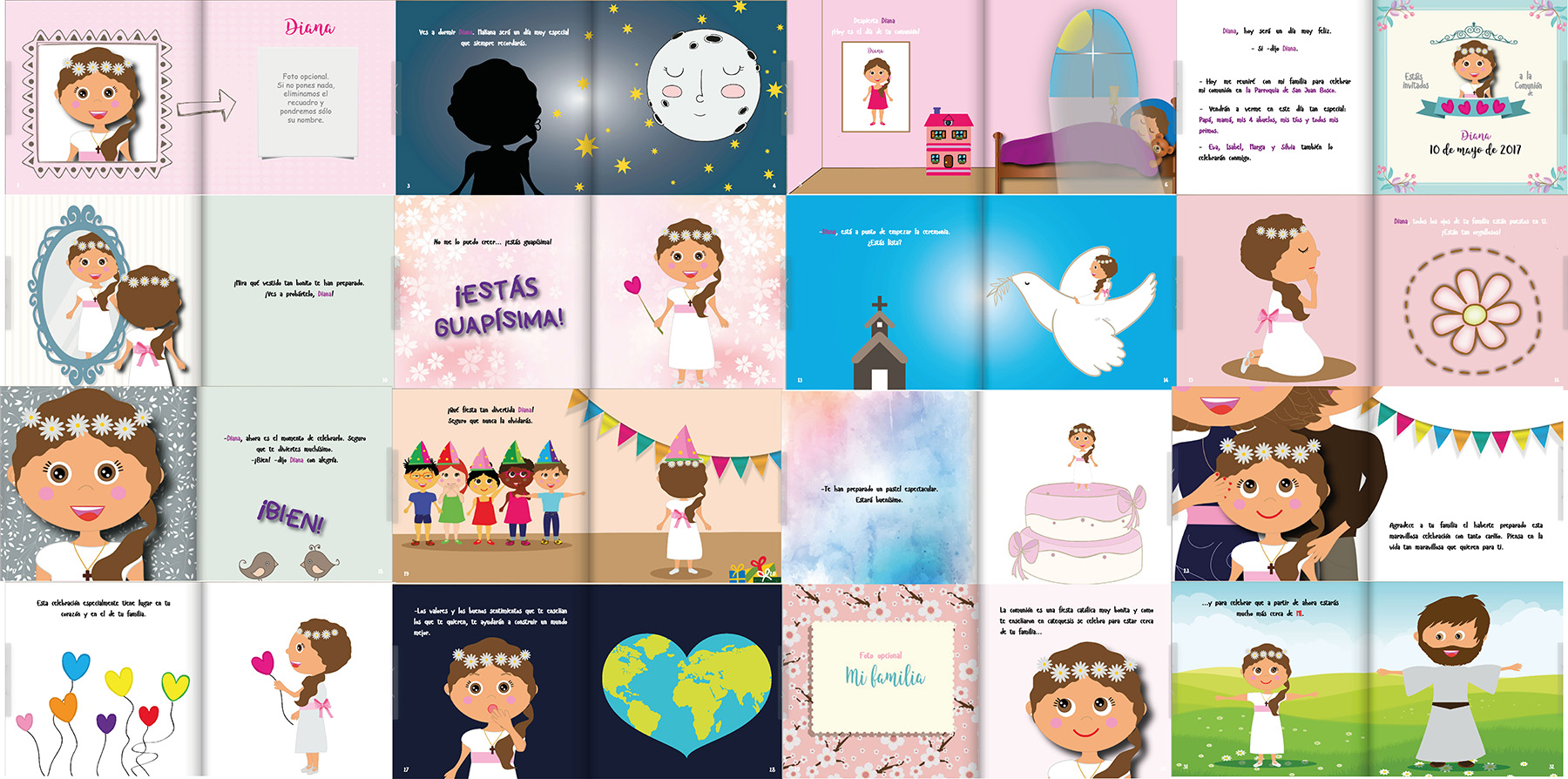 libros personalizados de primera comunión