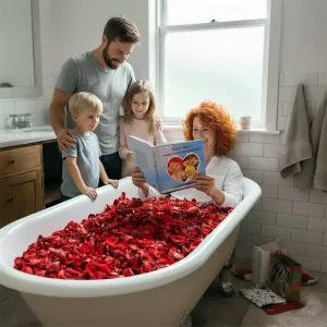 Mamá, nosotros y papá te queremos mucho